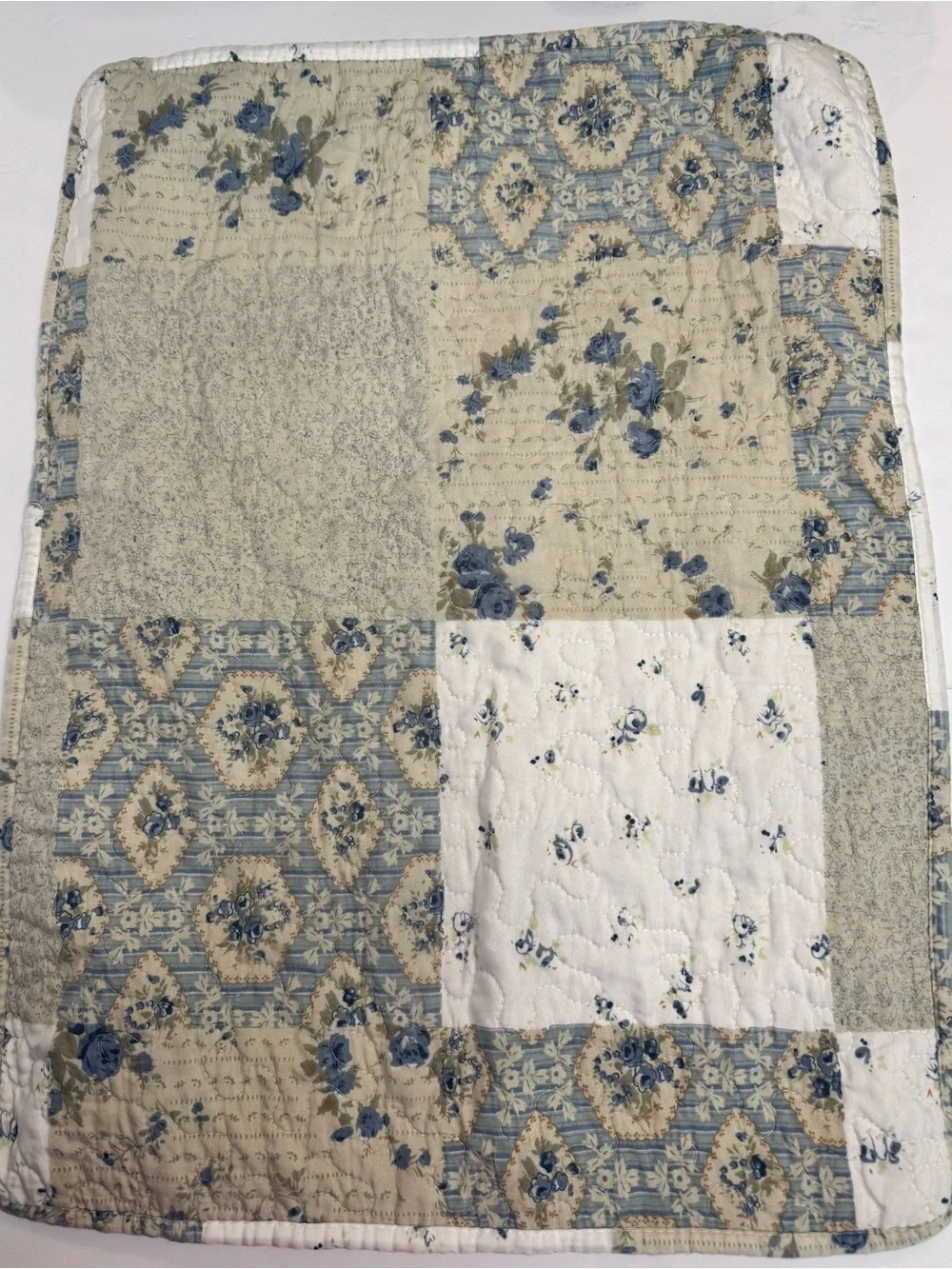 All American Collection Reversible Floral Patchwork Daybed Quilt & 3 Shams Set